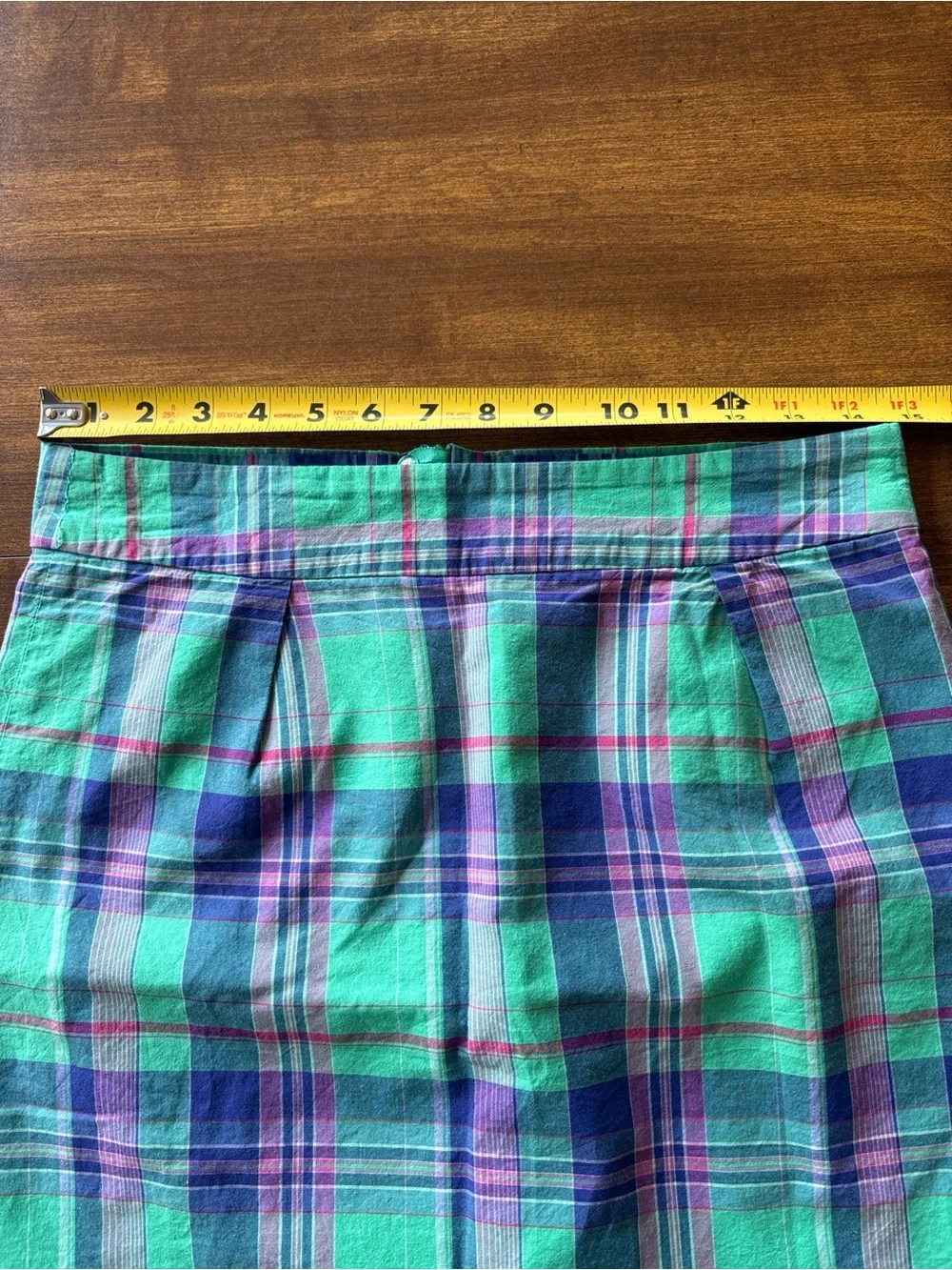 “346” Brooks Brothers Plaid Skirt, Size 4